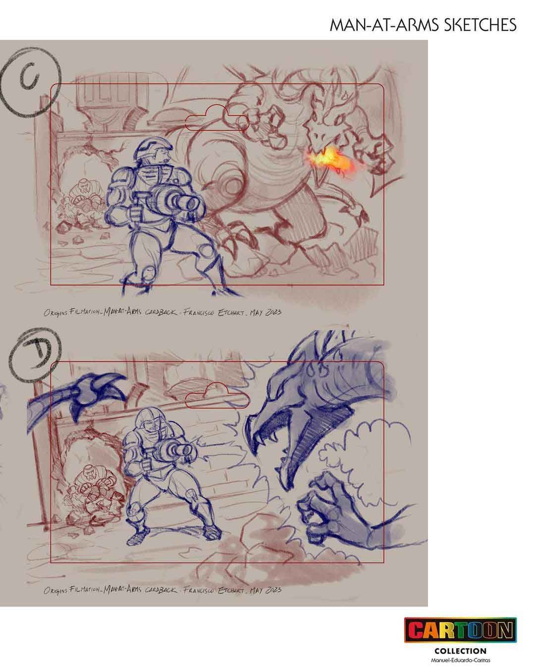 Man-At-Arms-Cartoon-Collection-Card-Art-Behind-the-Scenes-3