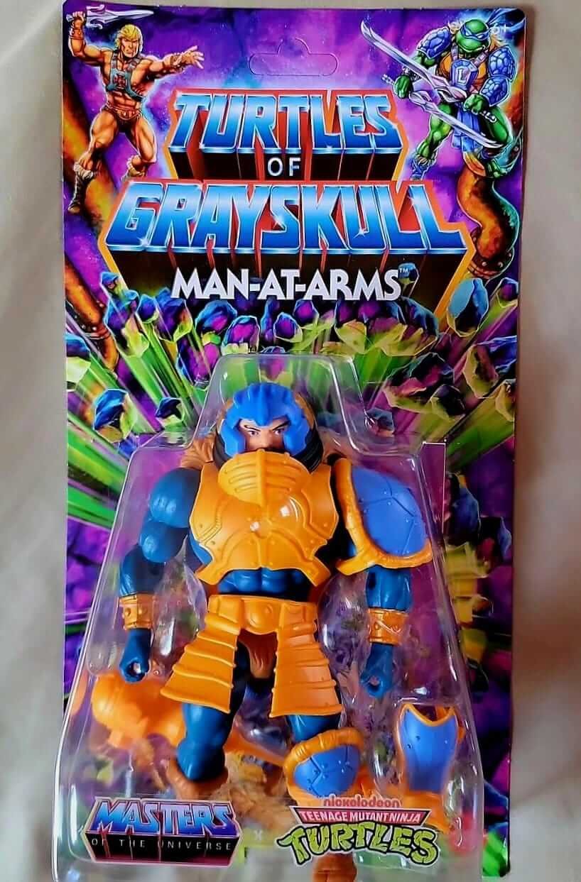 Man At Arms Turtles of Grayskull Cardback Front In Hand