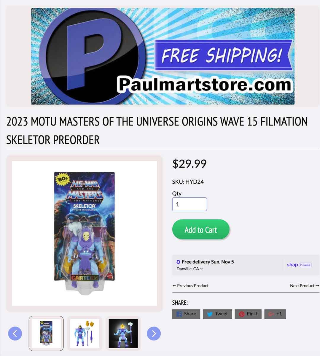 Skeletor-Cartoon-Collection-Paulmart-Preorder