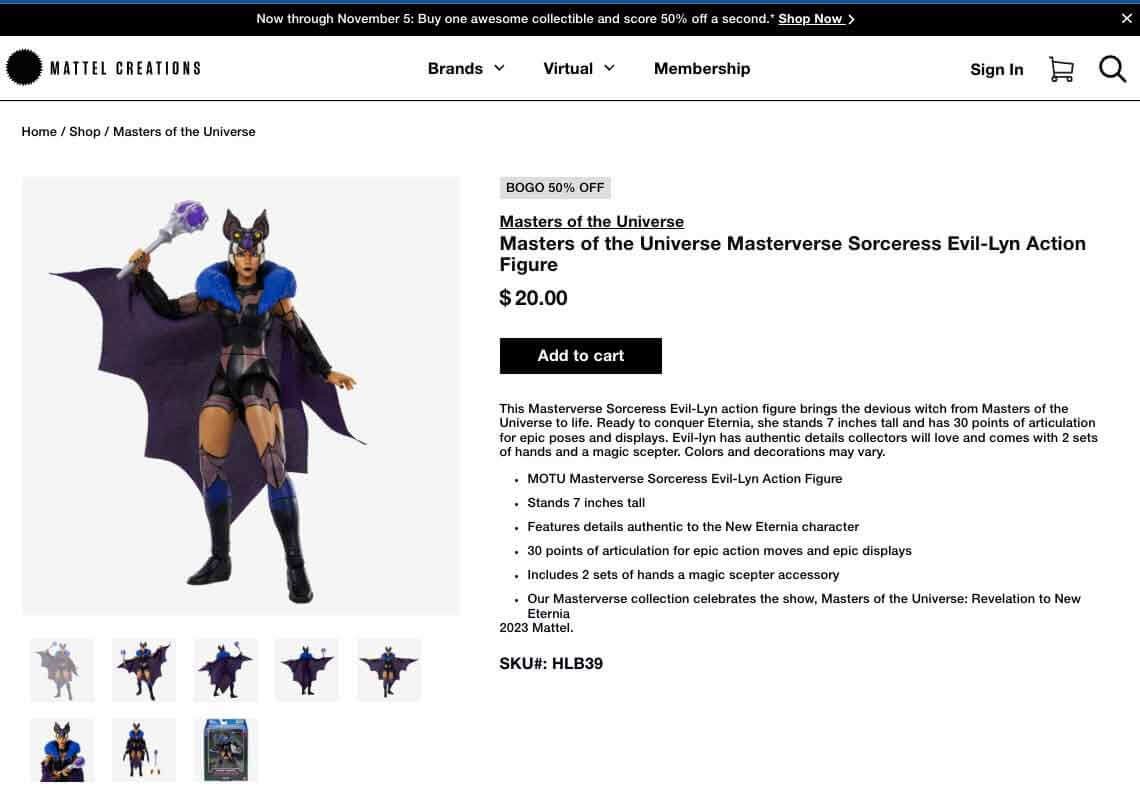 Sorceress-Evil-Lyn-Masterverse-MOTU-Mattel-Creations-BOGO-November-2023