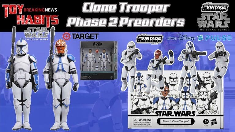 Star Wars The Black Series Clone Trooper Lieutenant & 332nd Ahsoka’s Clone Trooper 2-Pack & Vintage Collection Phase II 4-Pack Preorder