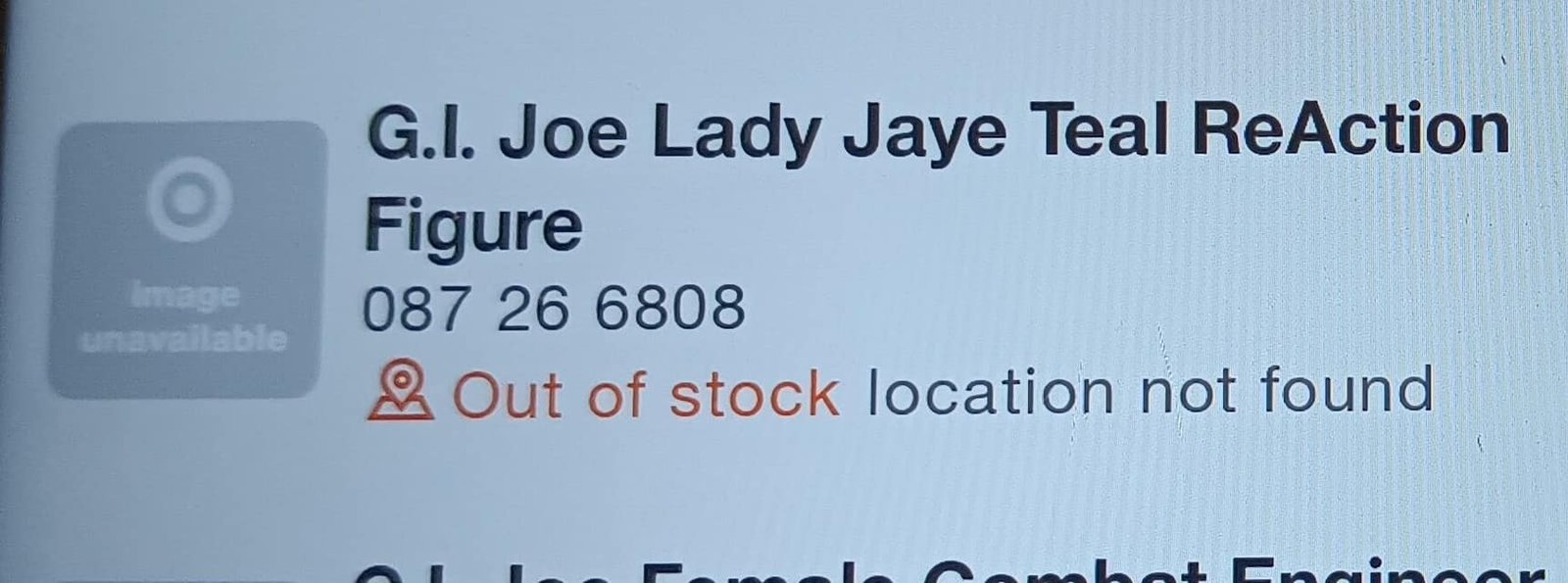 Super7 GI Joe Reaction Wave 8 Listing Found on Target 3