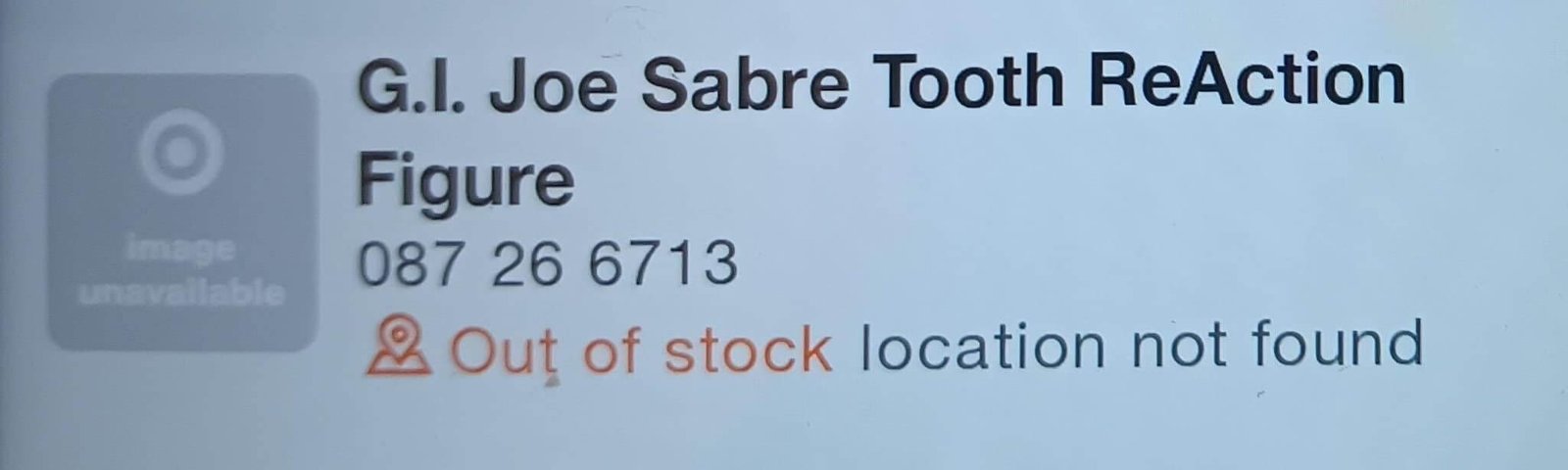 Super7 GI Joe Reaction Wave 8 Listing Found on Target 6