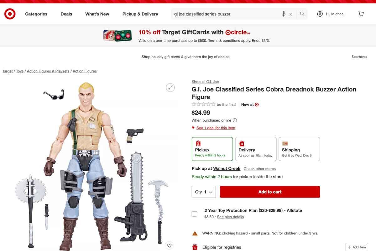 Buzzer-GI-Joe-Classified-Series-Target-Product-Page