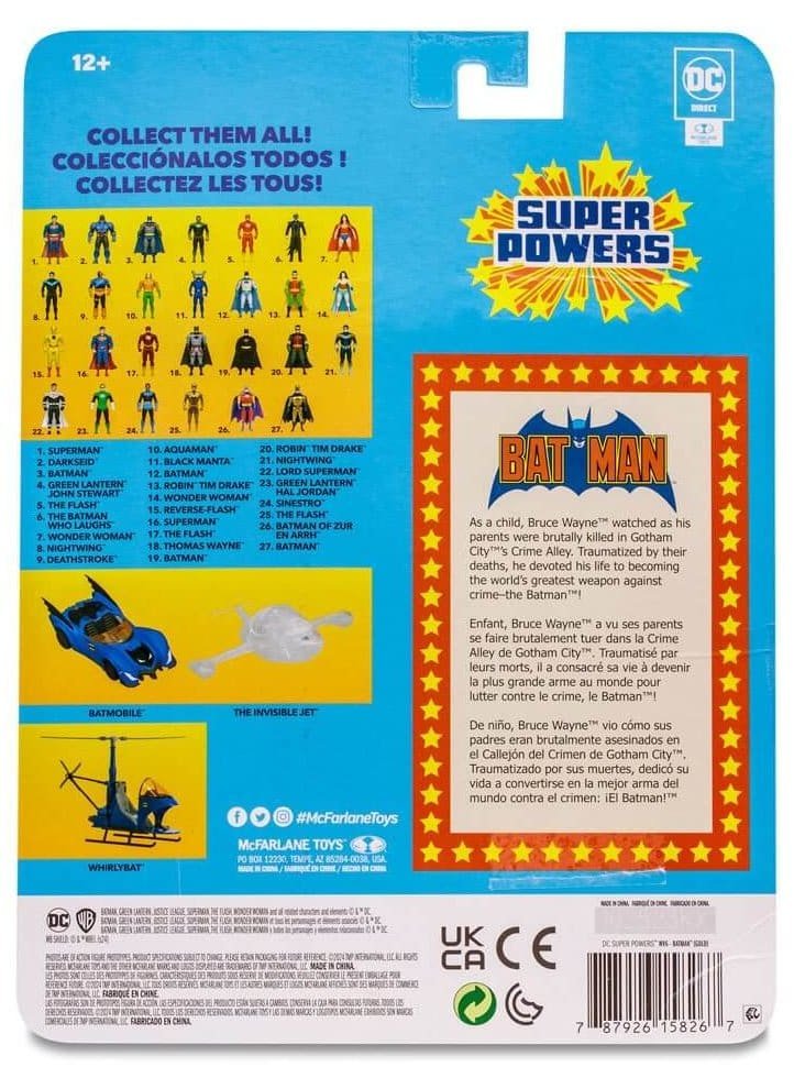 McFarlane DC Super Powers Wave 6 Gold Suit Batman 6