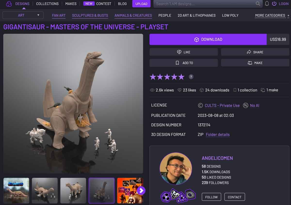 Gigantisaur-MOTU-Origins-Powers-of-Grayskull-Cults3D