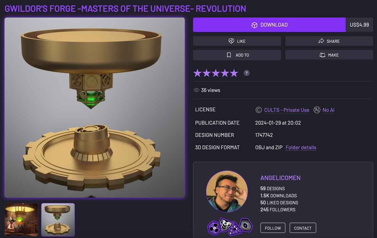 Gwildors-Forge-Masters-of-the-Universe-Revoultion-Cults3D