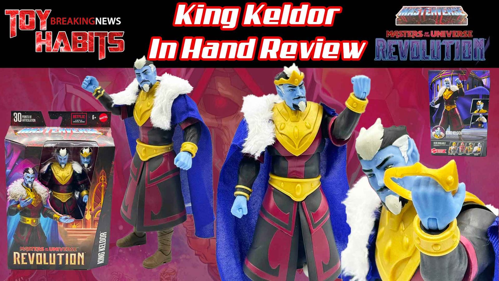 King Keldor Masterverse Masters of the Universe Revolution In Hand Review
