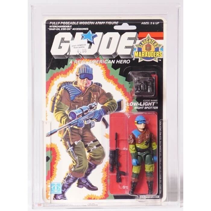 GI Joe Low Light Slaughter Marauders vintage carded