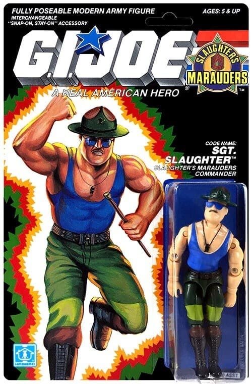 GI Joe Sargent Slaughter Marauders vintage carded