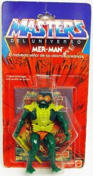 Mer-Man 1982 vintage carded 1