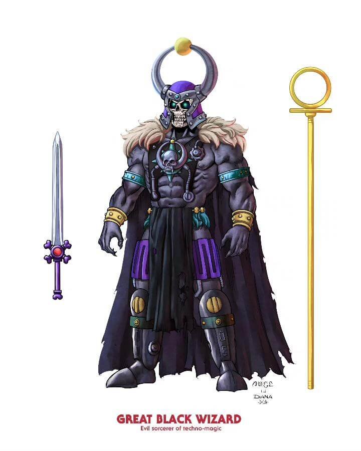 The Great Black Wizard MOTU Classicis Concept