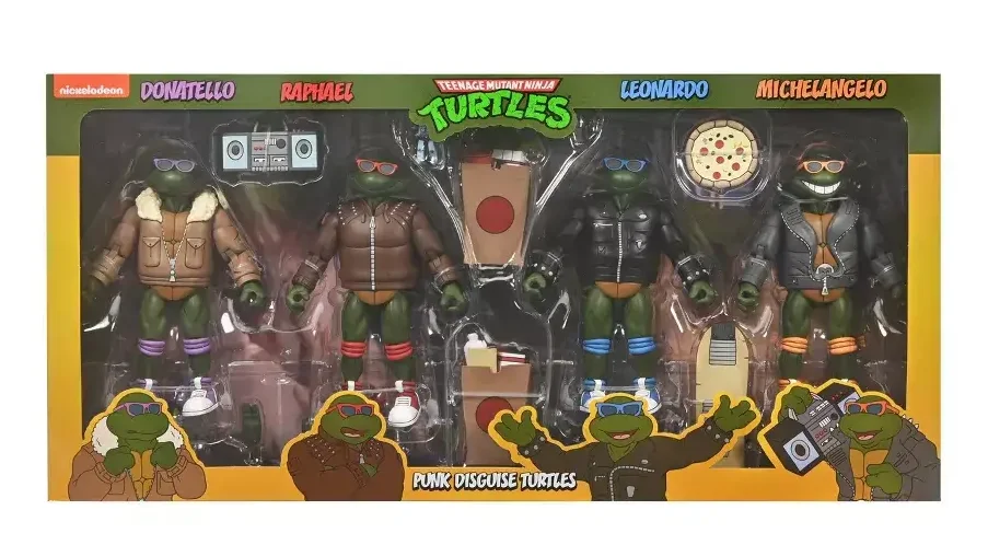 NECA Teenage Mutant Ninja Turtles Disguise PunkTurtles 4pk 2