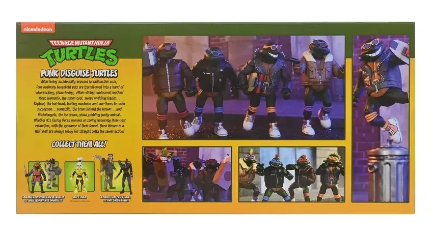 NECA Teenage Mutant Ninja Turtles Disguise PunkTurtles 4pk 3