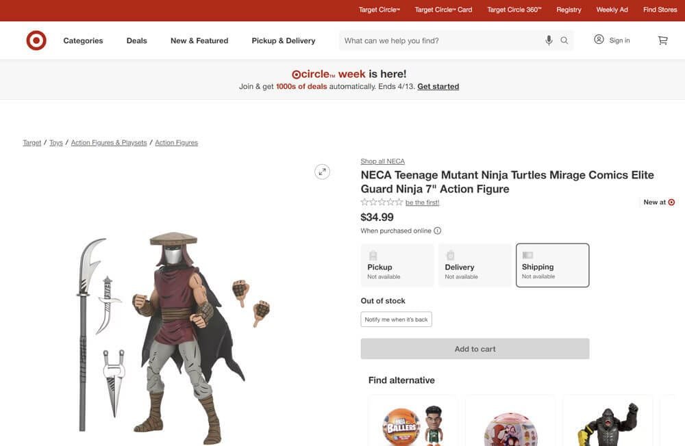 NECA-Teenage-Mutant-Ninja-Turtles-Mirage-Comics-Elite-Guard-target-listing