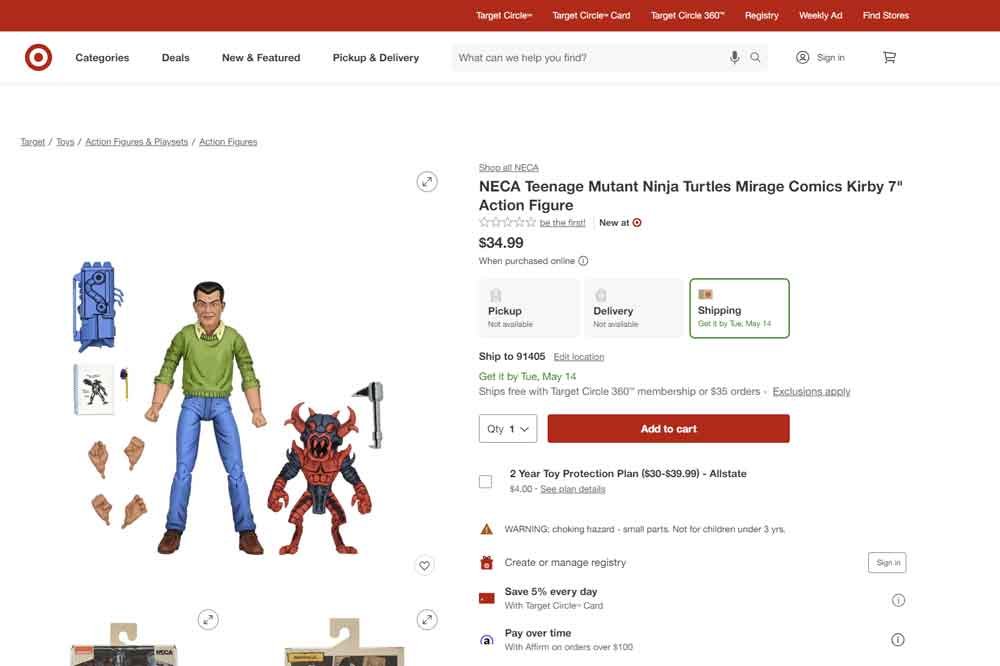 NECA-Teenage-Mutant-Ninja-Turtles-Mirage-Comics-Kirby-target-listing