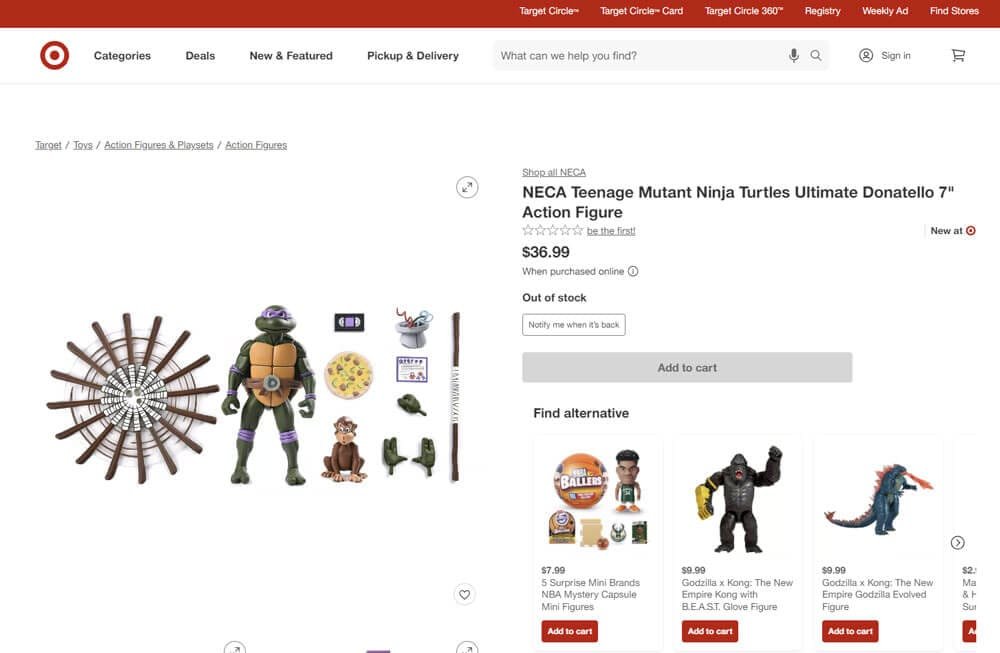 NECA-Teenage-Mutant-Ninja-Turtles-Ultimate-Donatello-target-lisiting