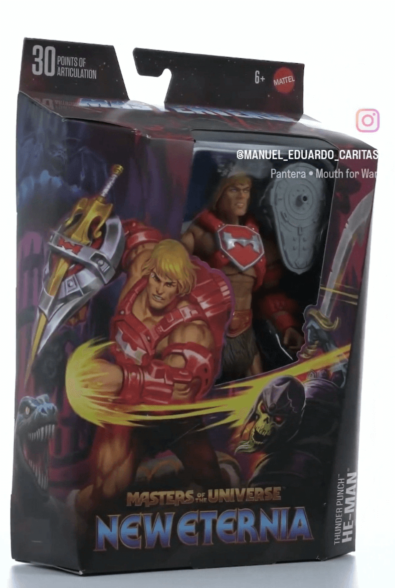 New Eternia Thunder Punch He-Man Masterverse box front right
