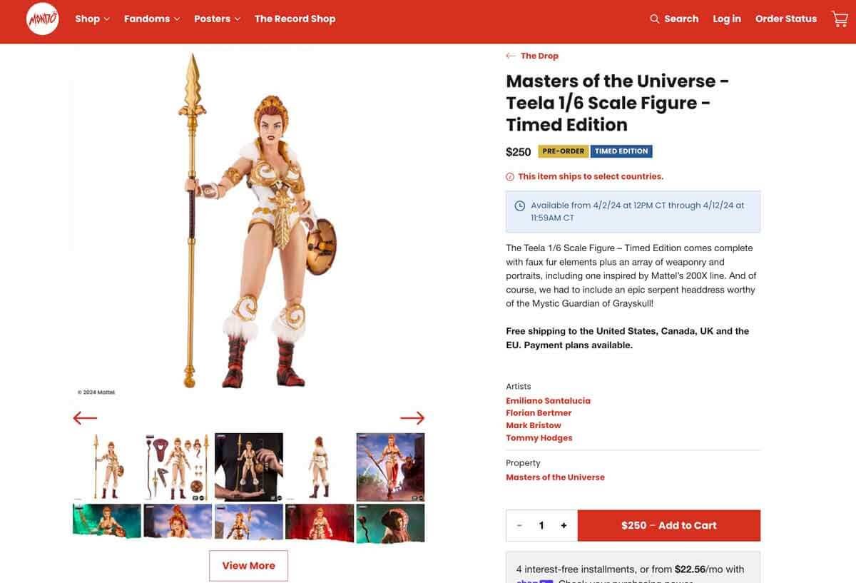 Teela-MOTU-Mondo-Sixth-Scale-Preorder