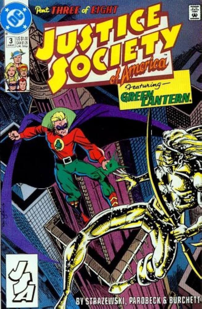 Green Lantern Justice Society of America Comic Appearance