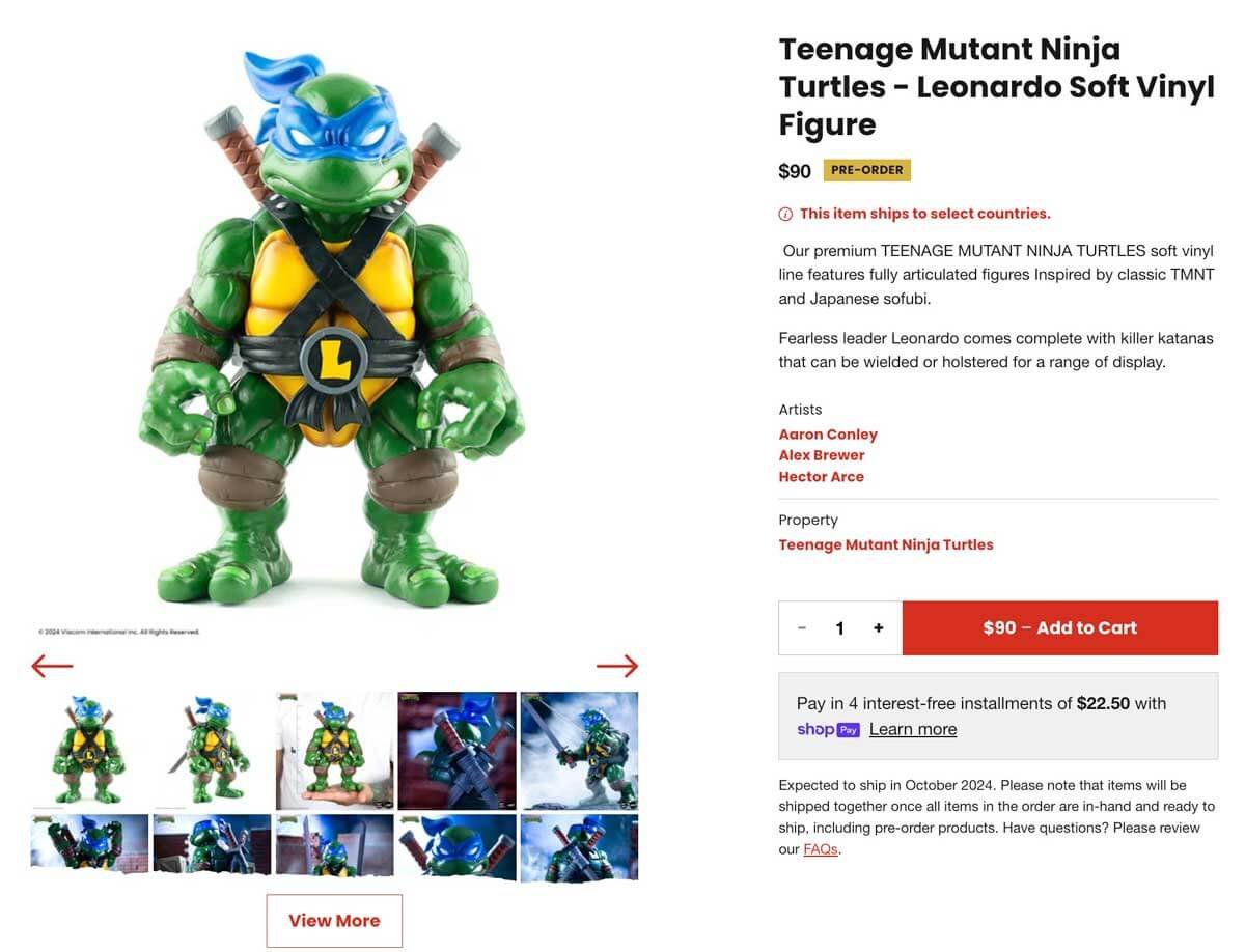Leonardo-Mondo-Soft-Vinyl-Figure-Preorder-Listing