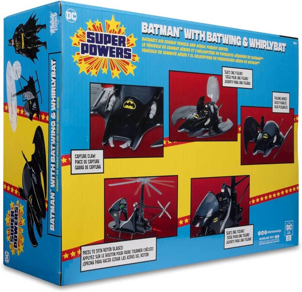 McFarlane-Toys---DC-Super-Powers-Batman-with-Batwing-and-Whirlybat,-3pk,-Gold-Label,-Amazon-Exclusive-box-rear