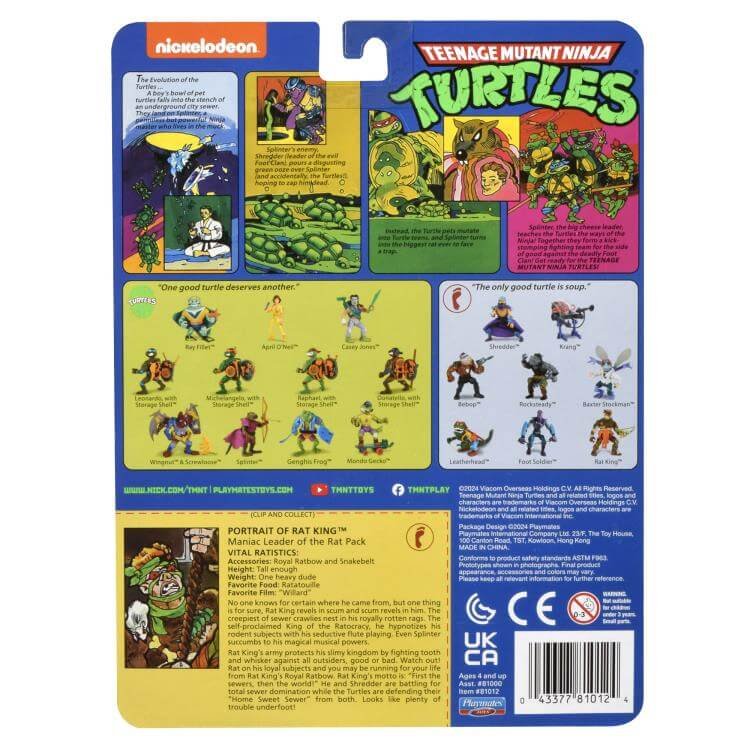 Rat King Teenage Mutant Ninja Turtles Wave 3 Classic Card Back
