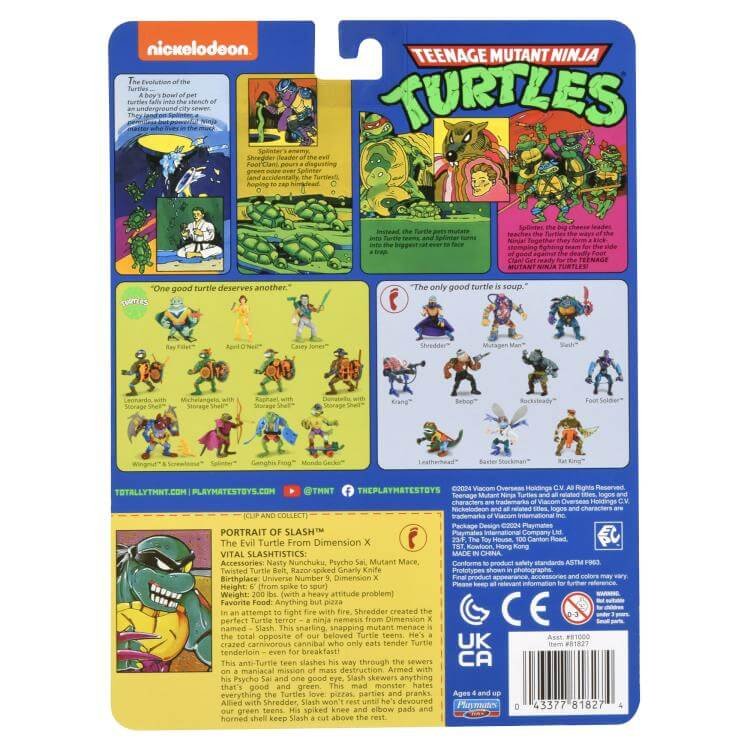 Slash Teenage Mutant Ninja Turtles Wave 3 Classic Card Back