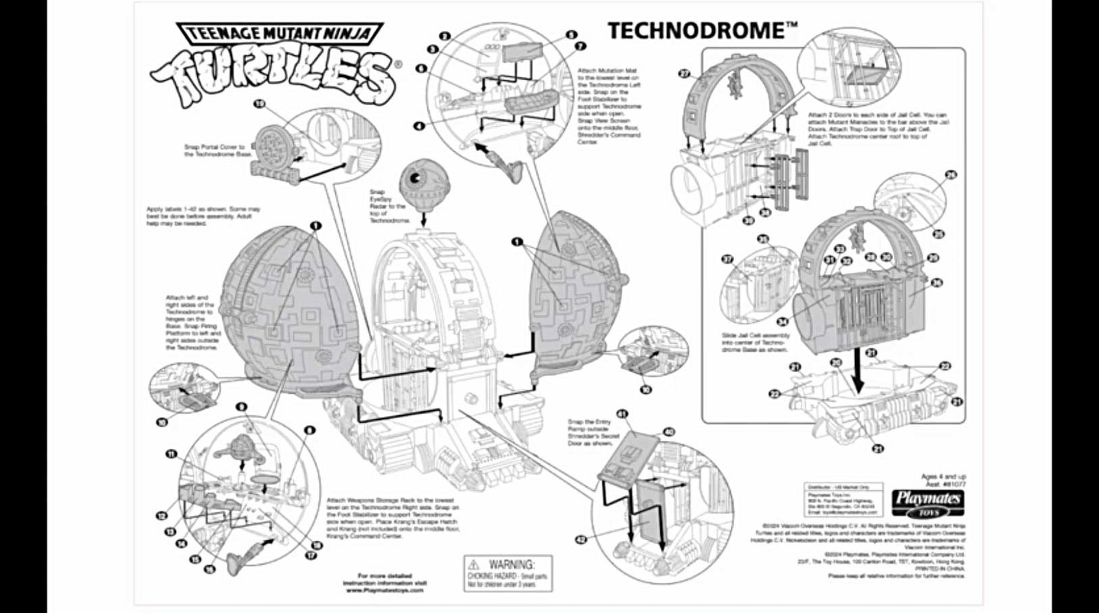 Classic-Technodrome-TMNT-Amazon-Exclusive-Playset-Insrtuctions-2