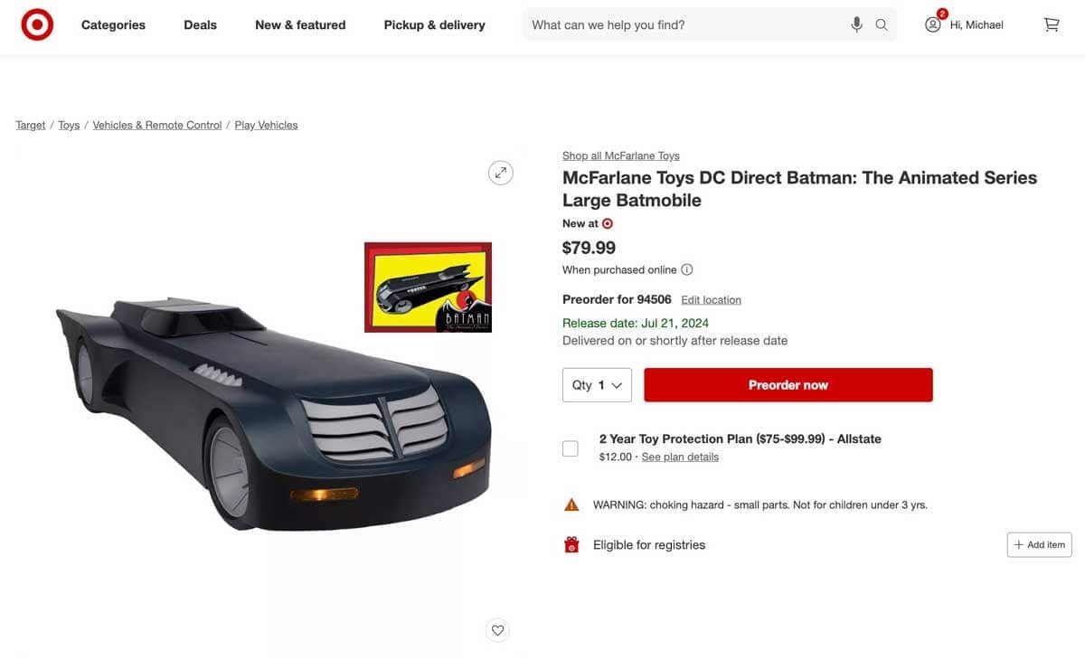 McFarlane-Toys-DC-Direct-Batman--The-Animated-Series-Large-Batmobile-