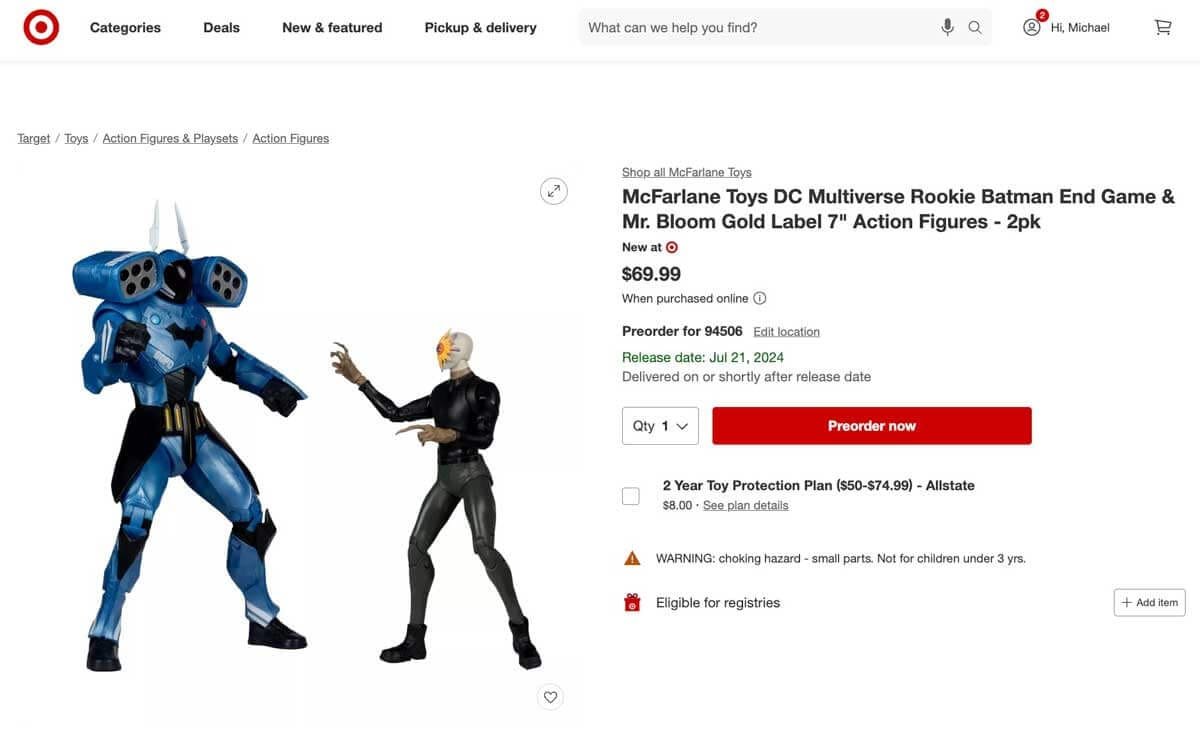 McFarlane-Toys-DC-Multiverse-Rookie-Batman-End-Game-&-Mr.-Bloom-Gold-Label-2-Pack