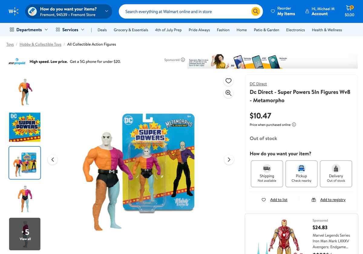 Metamorpho-Dc-Direct-Super-Powers-Walmart-Listing