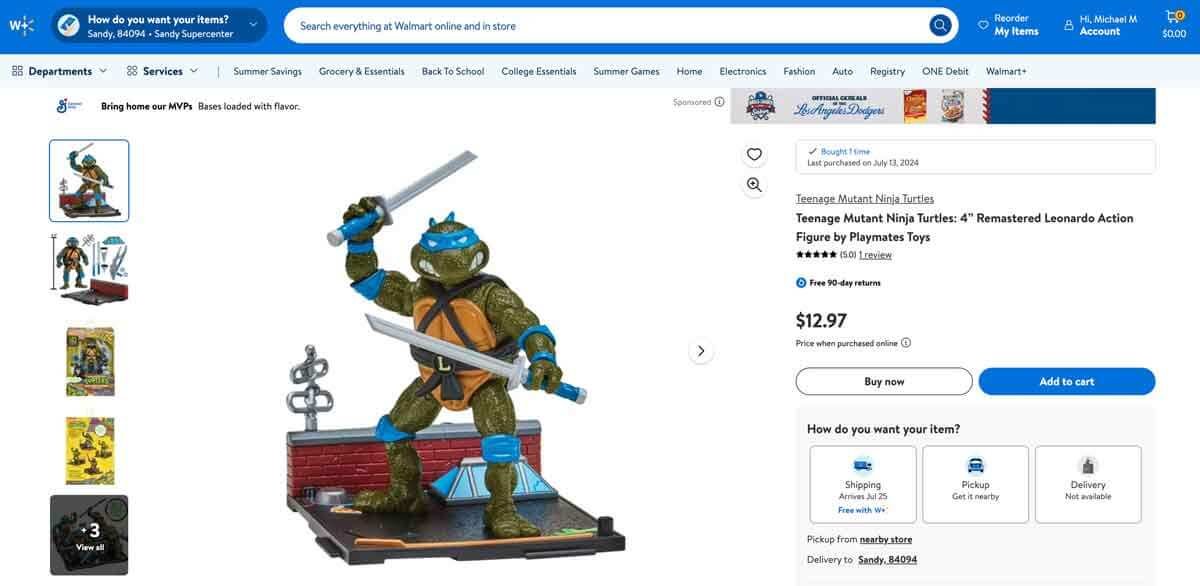 Leonardo-Teenage-Mutant-Ninja-Turtles-Remastered-Walmart-Listing