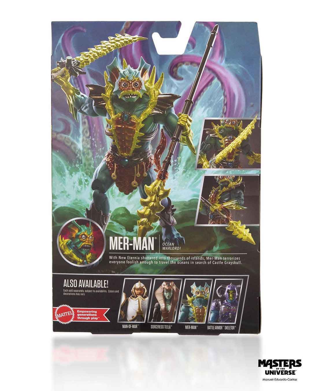 New Eternia Mer-Man MOTU Masterverse Box & Art Reveal - Toy Habits