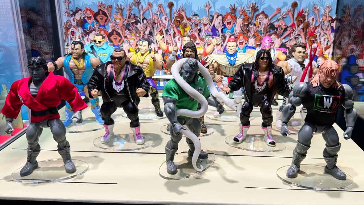 WWE-Superstars-Ricky-The-Dragon-Steamboat-Jake-the-Snake-Roberts-Eddie-Guerrero-SDCC-2024-Day-2