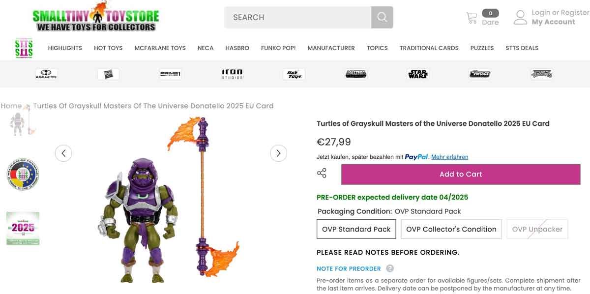 Donatello-Turtles-of-Grayskull-Wave-5-Small-Tiny-Toy-Store-Preorder