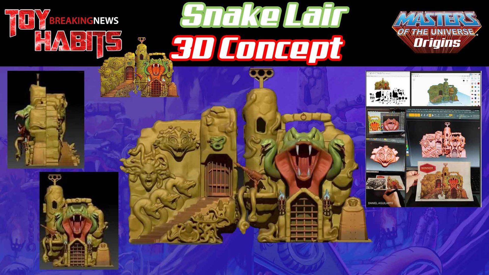 Snake-Lair-MOTU-Origins-Playset-3D-Illustration-Concept