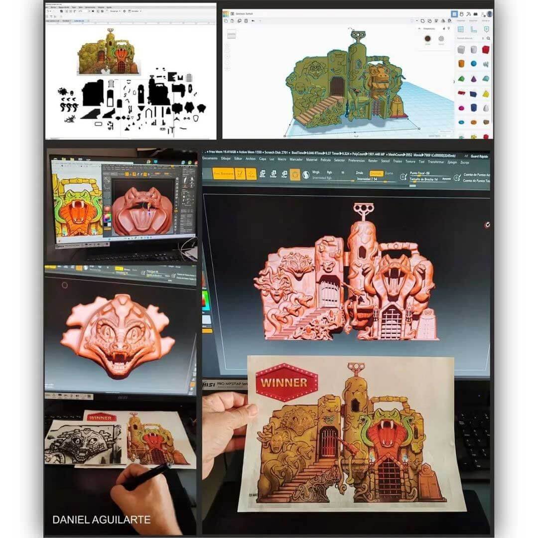 Snake-Lair-MOTU-Origins-Playset-Sketch-3D-Concept-2