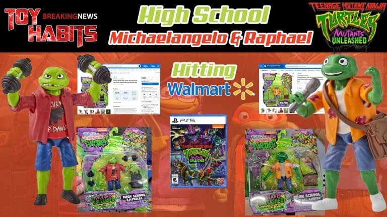 Michaelangelo-&-Raphael-High-School-TMNT-Mutant-Unleashed-Video-Game-Figures-Hitting-Walmart