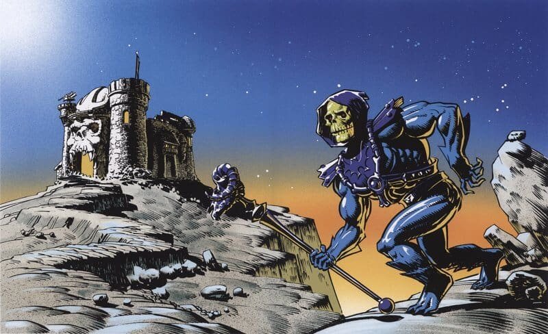 Skeletor Vintage MAsters of the Universe Card Art Errol McCarthy