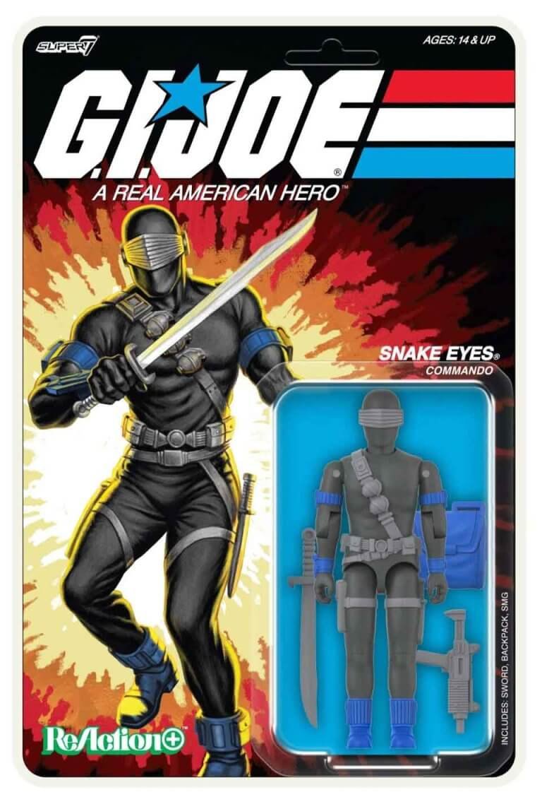 Figurine GI Joe Snake Eyes Super7 O-Ring ReAction Edition – Collector