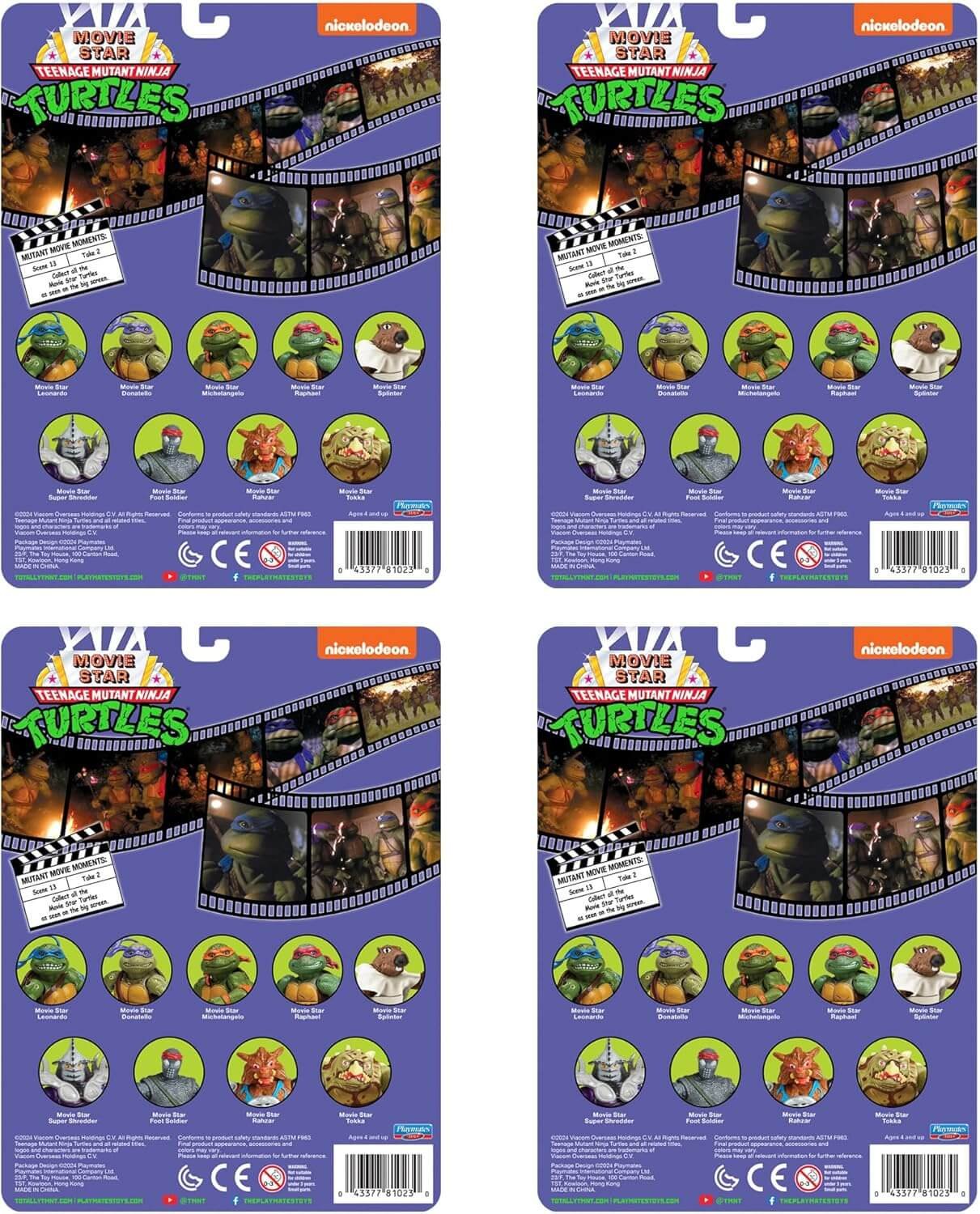 TMNT Mutant Movie Star 4-Pack 4