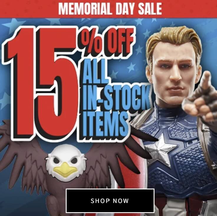 15% off EE Memorial 2025