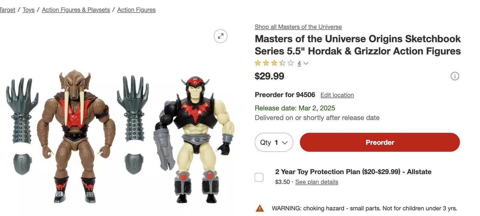 Hordak-Grizzlor-MOTU-Origins-Sketchbook-Series-Target-Preorder