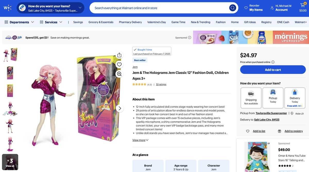 Jem-&-The-Holograms-Jem-Classic-12-Inch-Fashion-Doll-Walmart-Listing