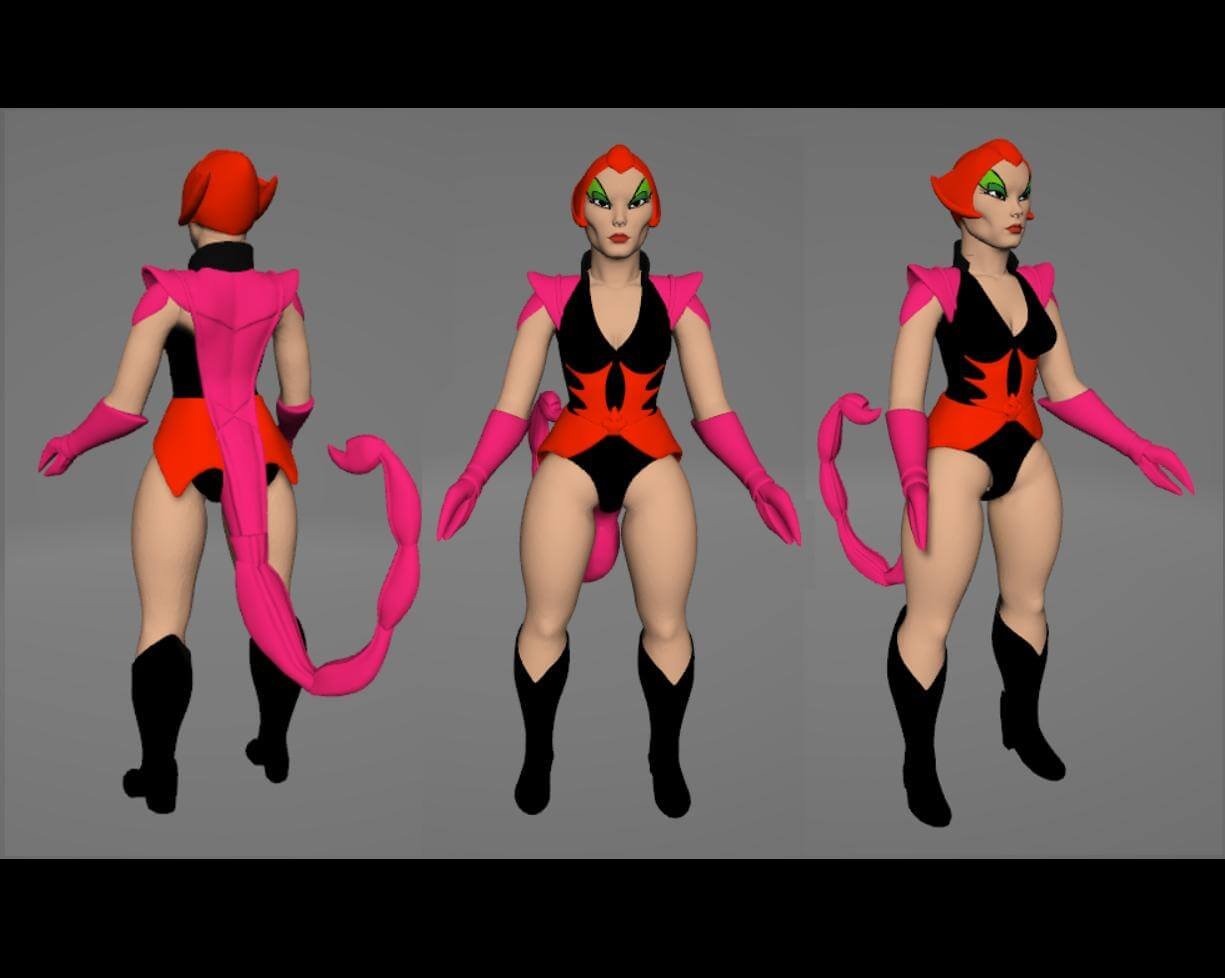 Scorpia MOTU Origins Cartoon Collection Concept 2