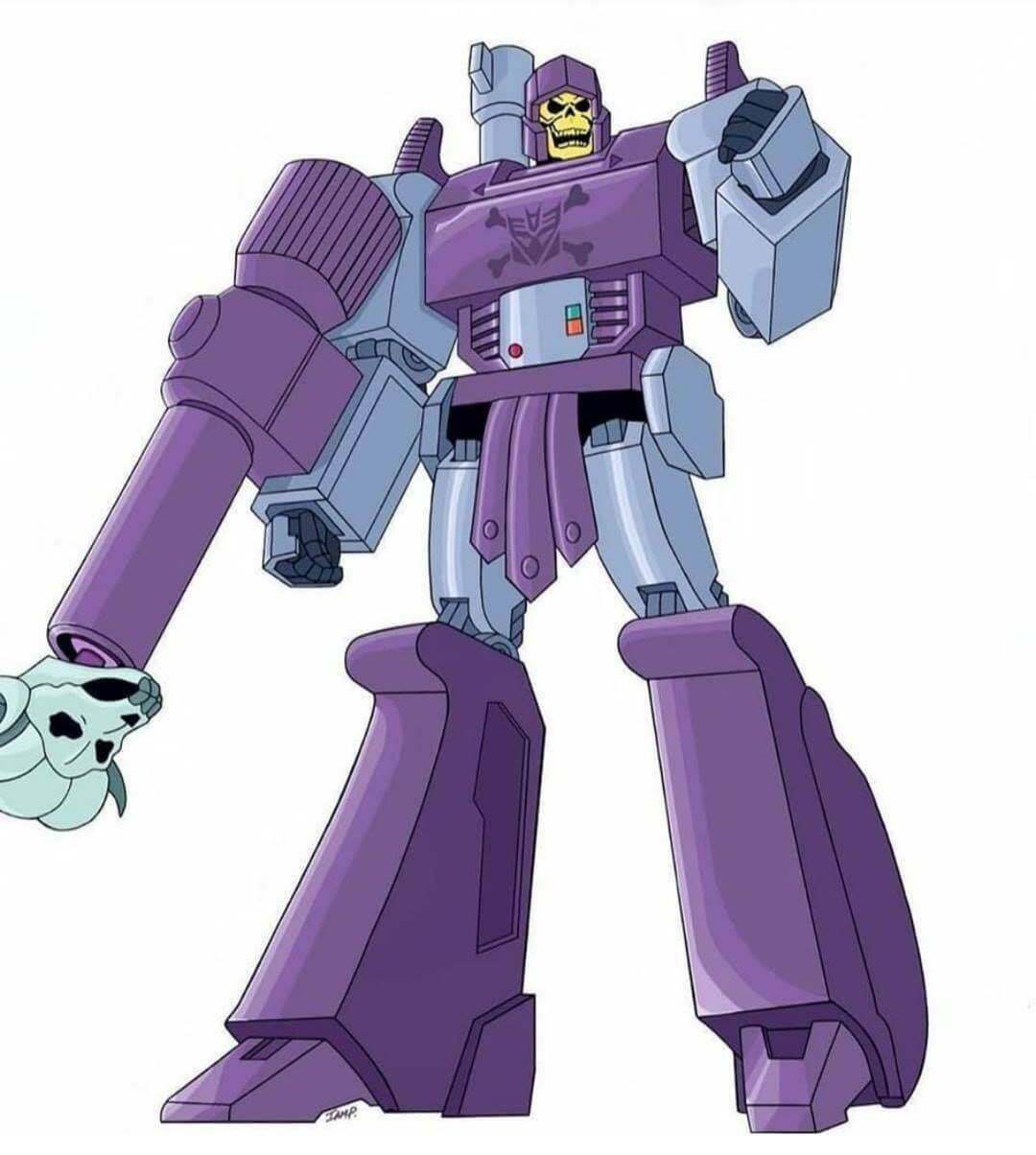 Skeletor Megatron Masters of the Universe Transformers Crossover