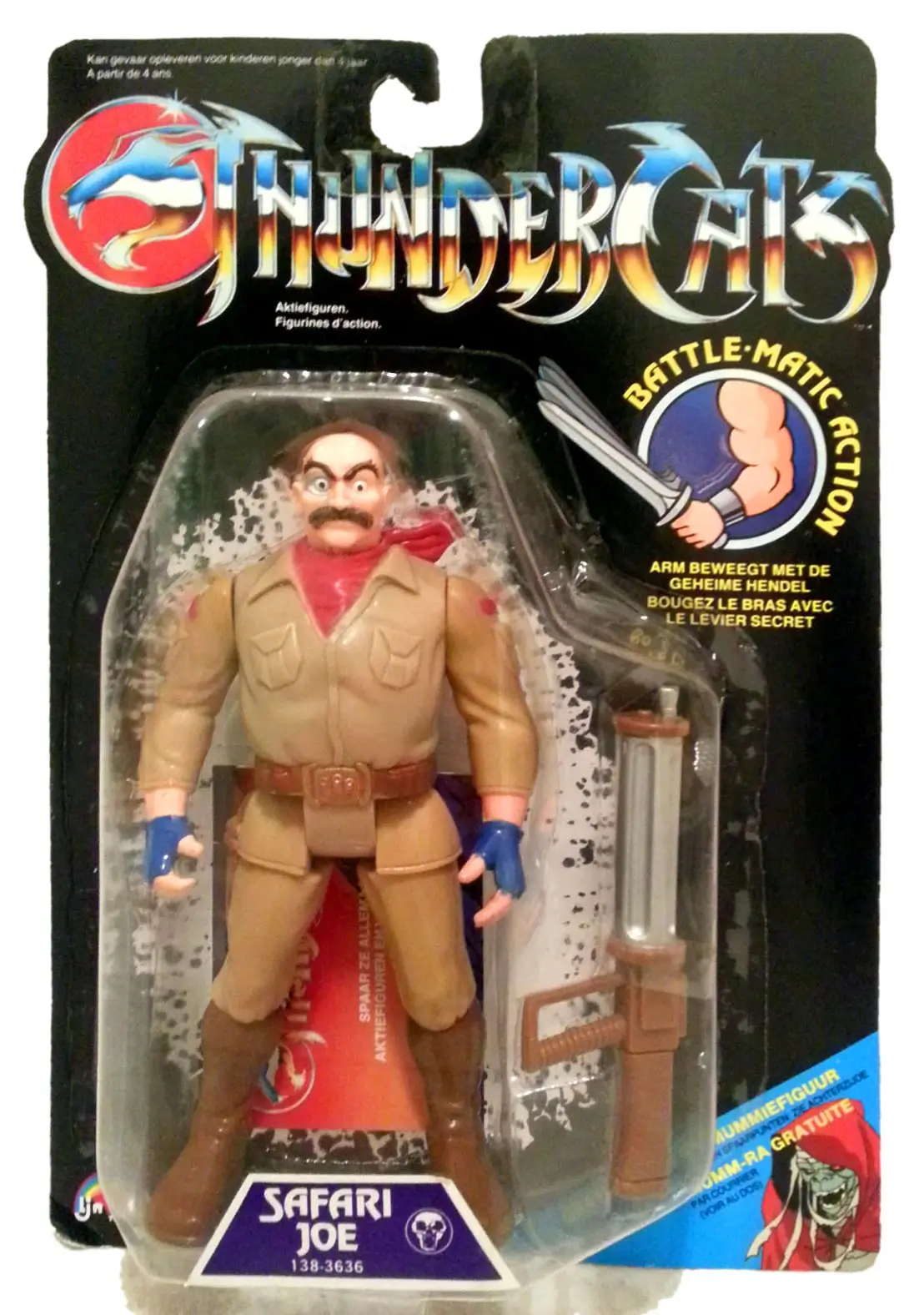 ThunderCats Safari Joe vintage figure. carded