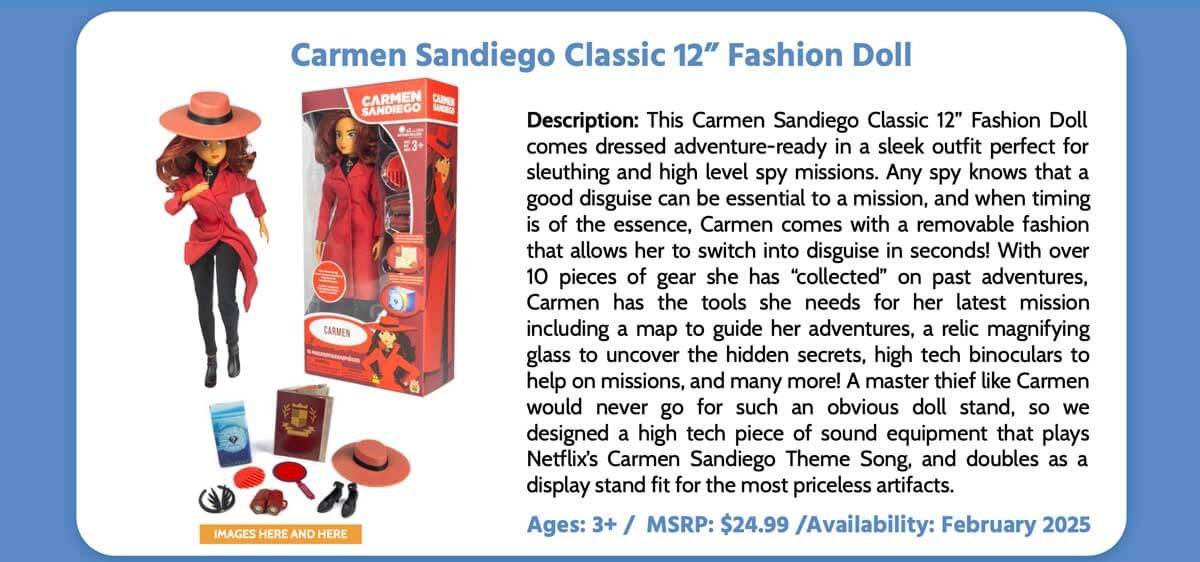 Carmen-Sandiego-Classic-12”-Fashion-Doll-TLS-Press-Release
