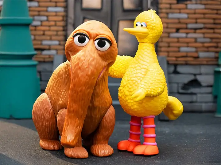Sesame Street ReAction Big Bird and Mr. Snuffleupagus 2 pack 1